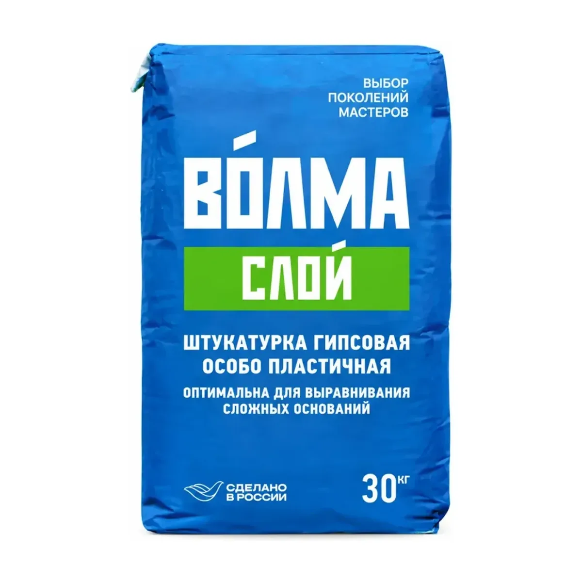 Штукатурка гипсовая ВОЛМА Слой Бел. 30 кг