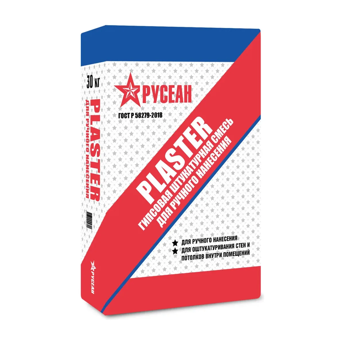 Штукатурка гипсовая Русеан Plaster Сер. 30кг