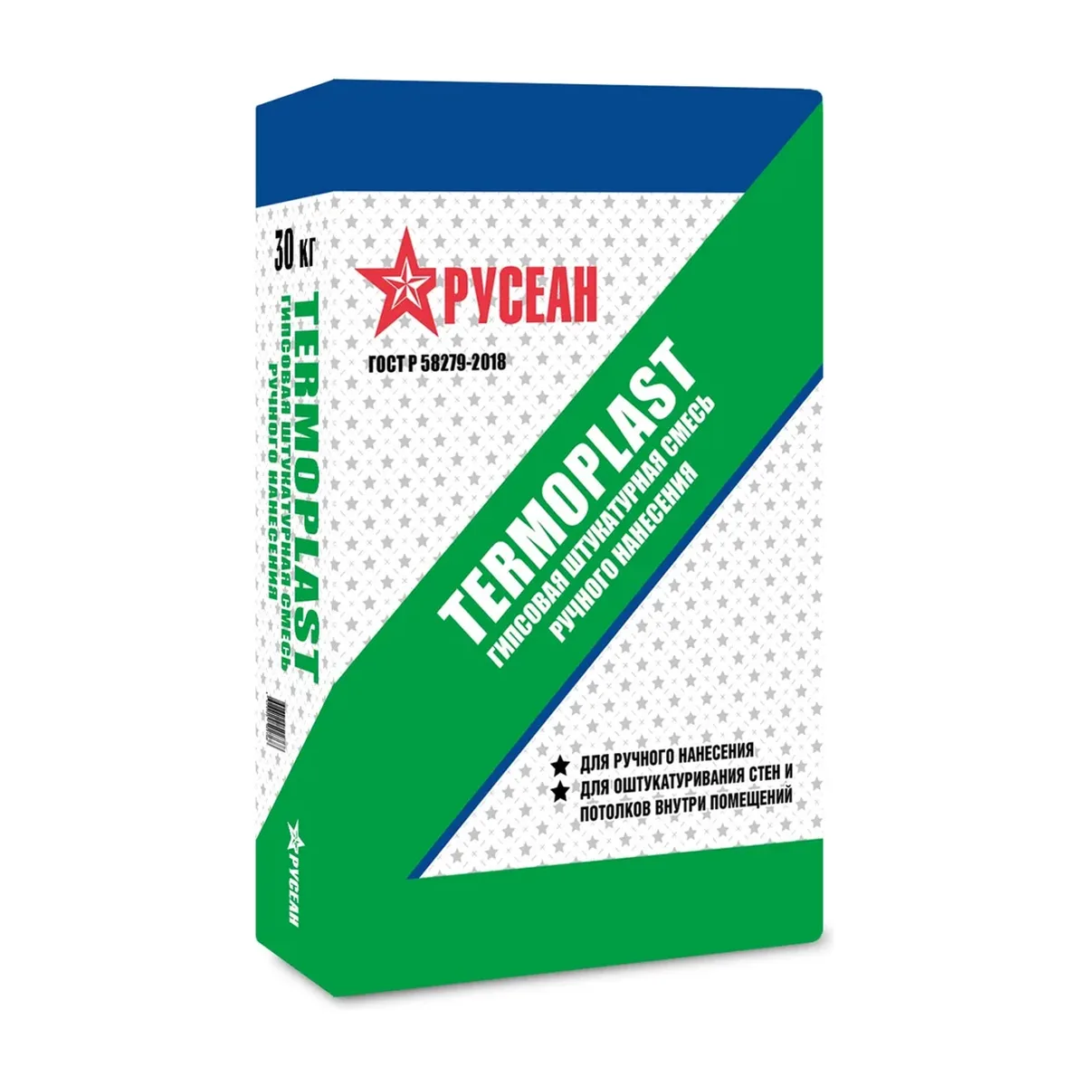 Штукатурка гипсовая Русеан Termoplast Бел. 30кг