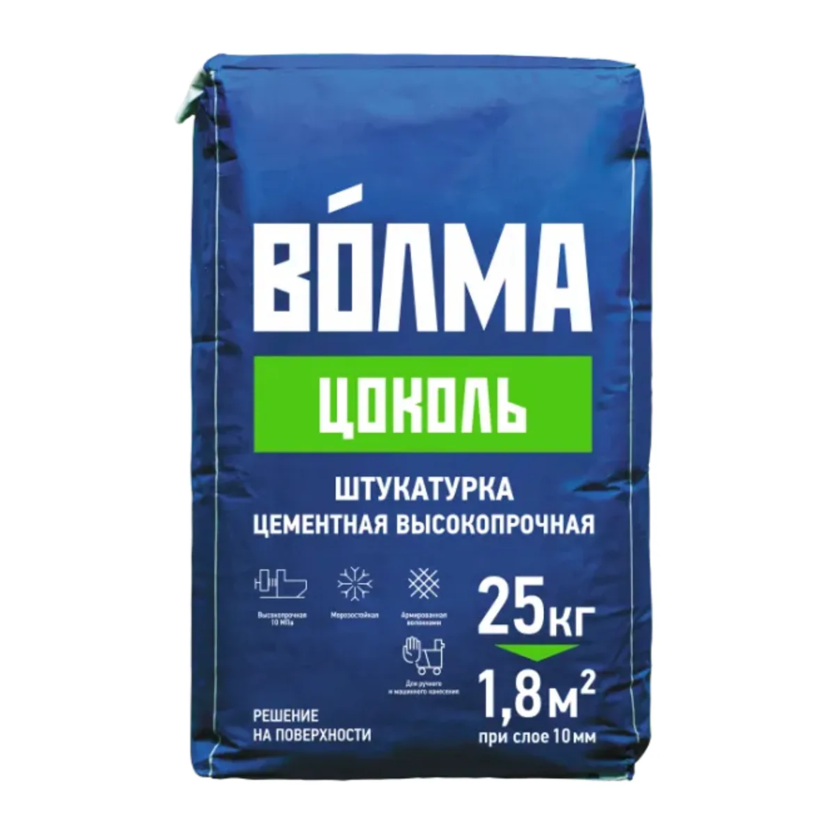 Штукатурка цементная Волма Цоколь 25 кг