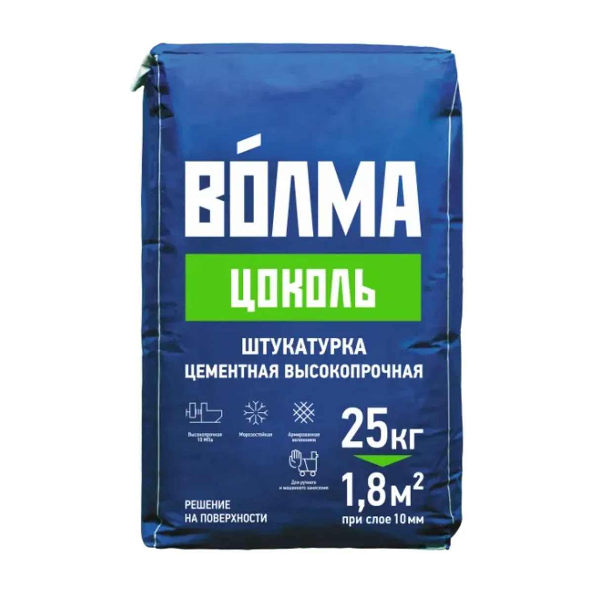 Штукатурка цементная Волма Цоколь 25 кг