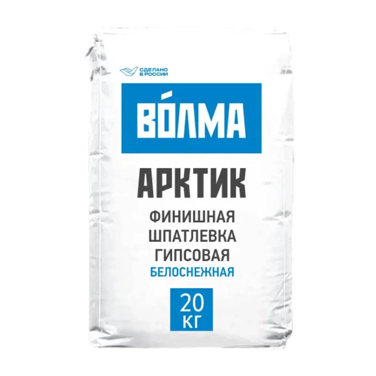 Шпаклевка гипсовая финишная Волма Arctic 20 кг