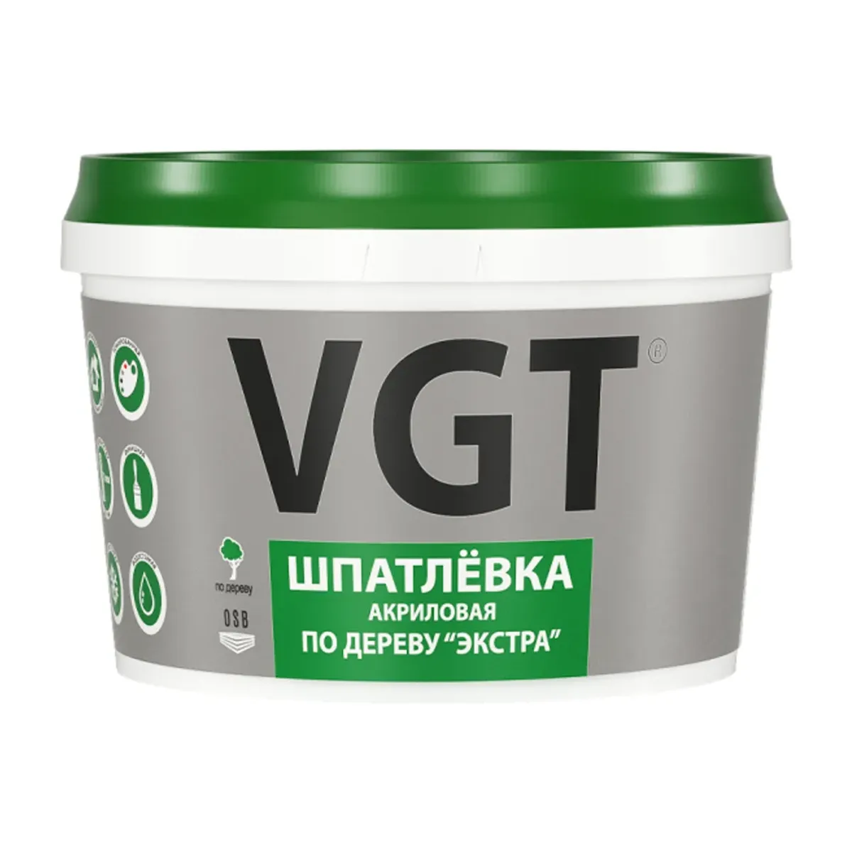 Шпаклевка по дереву VGT Белая 1 кг
