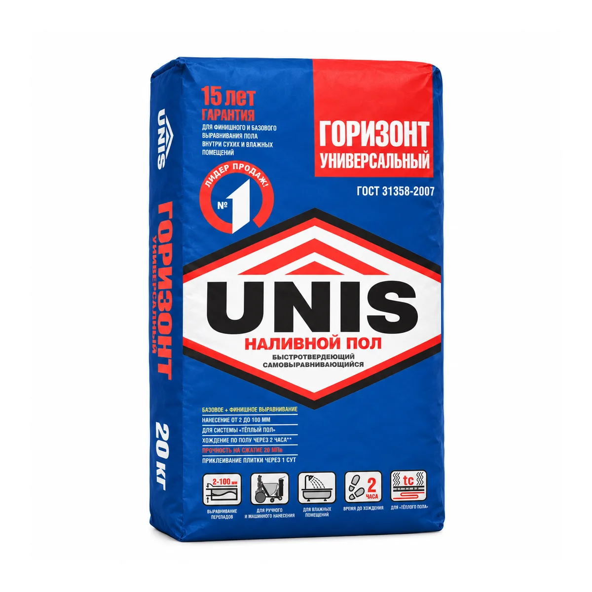Наливной пол "Unis Горизонт" 20 кг