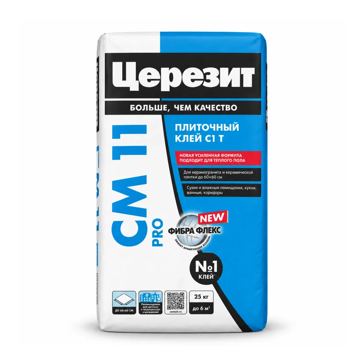 Клей для плитки и керамогранита Ceresit CM 11 PRO, 25 кг