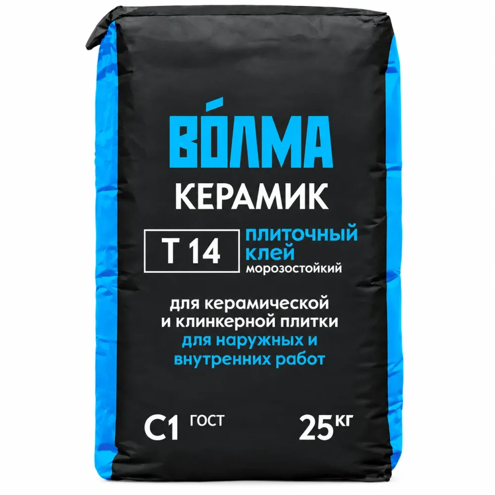 Клей для плитки Волма Керамик Т14 25 кг